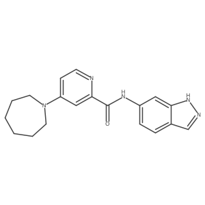 4-(Azepan-1-YL)-N-(1H-indazol-6-YL)pyridine-2-carboxamide结构式
