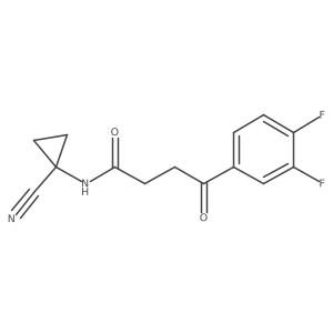 N-(1-cyanocyclopropyl)-4-(3,4-difluorophenyl)-4-oxobutanamide Structure