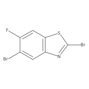 2,5-Dibromo-6-fluorobenzo[d]thiazole Structure