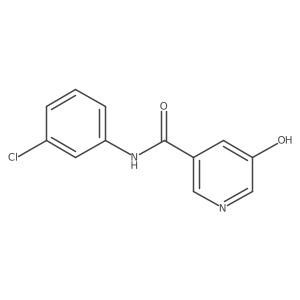 N-(3-chlorophenyl)-5-hydroxynicotinamide结构式