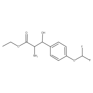 Ethyl 2-amino-3-[4-(difluoromethoxy)phenyl]-3-hydroxypropanoate结构式