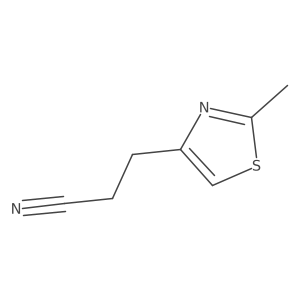 3-(2-Methyl-1,3-thiazol-4-yl)propanenitrile结构式