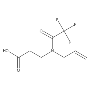 3-[2,2,2-trifluoro-N-(prop-2-en-1-yl)acetamido]propanoic acid结构式