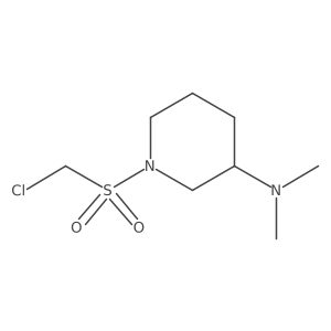 1-((Chloromethyl)sulfonyl)-N,N-dimethylpiperidin-3-amine Structure