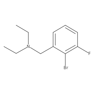[(2-Bromo-3-fluorophenyl)methyl]diethylamine结构式