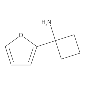 1-(Furan-2-yl)cyclobutan-1-amine Structure