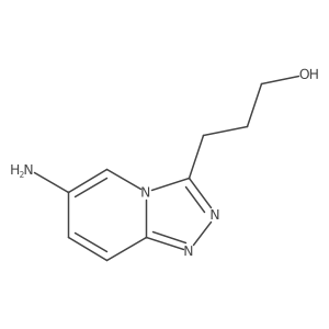 3-{6-Amino-[1,2,4]triazolo[4,3-a]pyridin-3-yl}propan-1-ol结构式