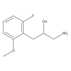 1-Amino-3-(2-fluoro-6-methoxyphenyl)propan-2-ol结构式