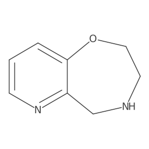 2H,3H,4H,5H-pyrido[2,3-f][1,4]oxazepine结构式