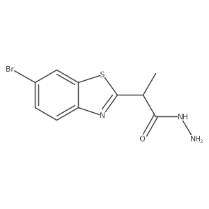 2-(6-Bromobenzo[d]thiazol-2-yl)propanehydrazide Structure