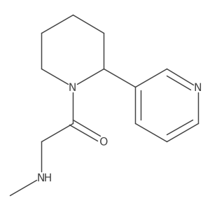 2-(Methylamino)-1-[2-(pyridin-3-yl)piperidin-1-yl]ethan-1-one结构式