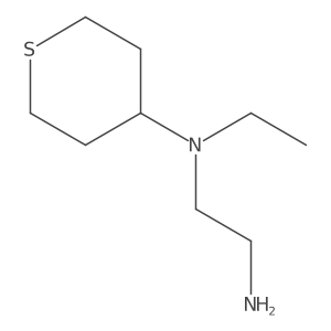 N1-ethyl-N1-(tetrahydro-2H-thiopyran-4-yl)ethane-1,2-diamine Structure