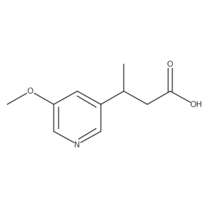 3-(5-Methoxypyridin-3-yl)butanoic acid Structure