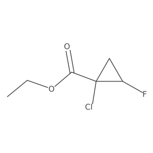 Ethyl 1-chloro-2-fluorocyclopropanecarboxylate Structure