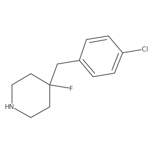 4-[(4-Chlorophenyl)methyl]-4-fluoropiperidine结构式
