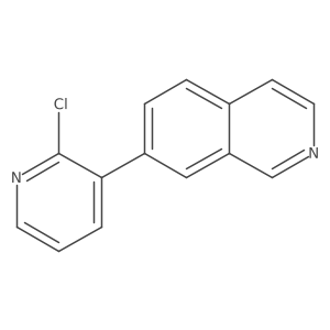 7-(2-Chloropyridin-3-yl)isoquinoline结构式