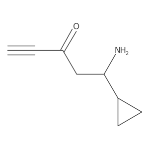 5-Amino-5-cyclopropylpent-1-yn-3-one Structure