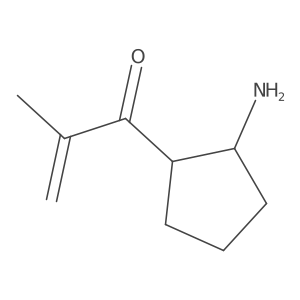 1-(2-Aminocyclopentyl)-2-methylprop-2-en-1-one结构式