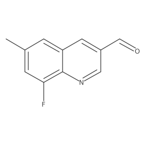 8-Fluoro-6-methylquinoline-3-carbaldehyde Structure