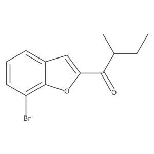 1-(7-Bromo-1-benzofuran-2-yl)-2-methylbutan-1-one结构式