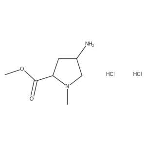 Methyl (4R)-4-amino-1-methyl-L-prolinate dihydrochloride Structure