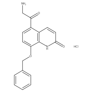 8-(benzyloxy)-5-glycylquinolin-2(1H)-one hydrochloride Structure