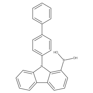 B-(9-[1,1'-Biphenyl]-4-yl-9H-carbazol-1-yl)boronic acid Structure