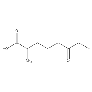 (2S)-2-amino-6-oxooctanoic acid结构式