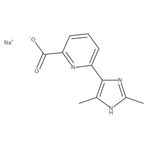 sodium 6-(2,5-dimethyl-1H-imidazol-4-yl)pyridine-2-carboxylate Structure