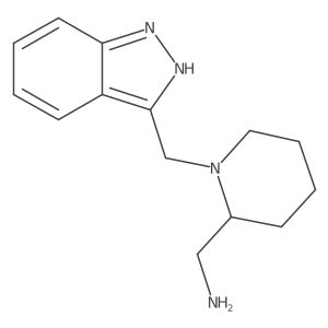 (1-((1H-Indazol-3-yl)methyl)piperidin-2-yl)methanamine结构式