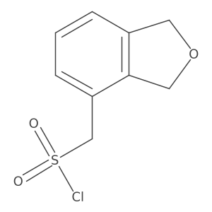 (1,3-Dihydro-2-benzofuran-4-yl)methanesulfonyl chloride结构式