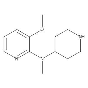 3-methoxy-N-methyl-N-(piperidin-4-yl)pyridin-2-amine Structure