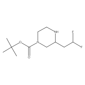 Tert-butyl 3-(2,2-difluoroethyl)piperazine-1-carboxylate Structure