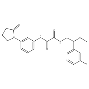 N1-(2-(3-fluorophenyl)-2-methoxyethyl)-N2-(3-(2-oxopyrrolidin-1-yl)phenyl)oxalamide Structure