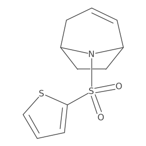 (1R,5S)-8-(thiophen-2-ylsulfonyl)-8-azabicyclo[3.2.1]oct-2-ene Structure