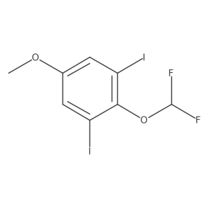 4-Difluoromethoxy-3,5-diiodoanisole Structure