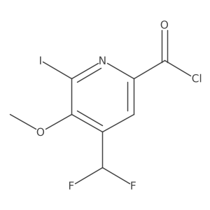 4-(Difluoromethyl)-6-iodo-5-methoxypicolinoyl chloride Structure