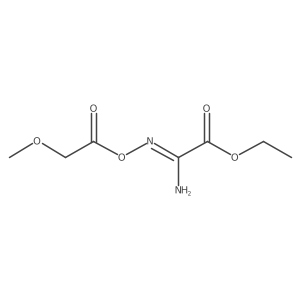 Ethyl (2Z)-2-amino-2-(2-methoxyacetyl)oxyiminoacetate Structure