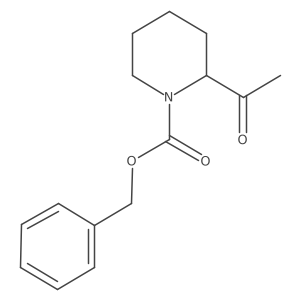 1-N-Cbz-2-acetylpiperidine结构式