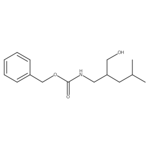 benzyl N-[3-hydroxy-2-(2-methylpropyl)propyl]carbamate结构式