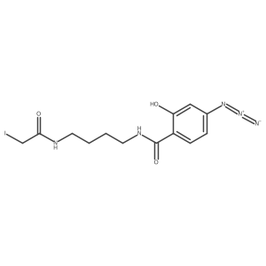 1-(4-Azidosalicylamido)-4-(iodoacetamido)butane Structure