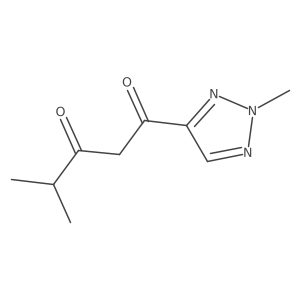4-methyl-1-(2-methyl-2H-1,2,3-triazol-4-yl)pentane-1,3-dione结构式