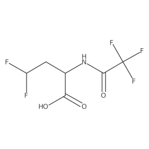 4,4-Difluoro-2-(trifluoroacetamido)butanoic acid Structure