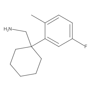 [1-(5-Fluoro-2-methylphenyl)cyclohexyl]methanamine结构式