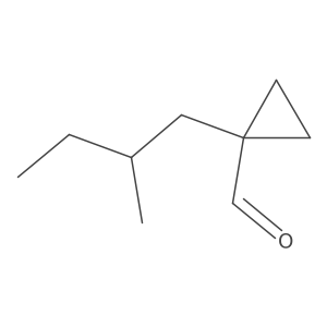 1-(2-Methylbutyl)cyclopropane-1-carbaldehyde Structure