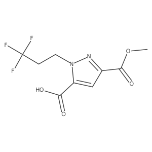 3-(Methoxycarbonyl)-1-(3,3,3-trifluoropropyl)-1H-pyrazole-5-carboxylic acid Structure