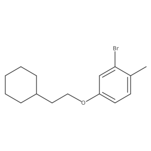 2-Bromo-4-(2-cyclohexylethoxy)-1-methylbenzene Structure