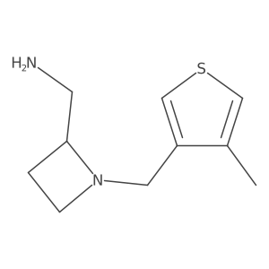 {1-[(4-Methylthiophen-3-yl)methyl]azetidin-2-yl}methanamine结构式