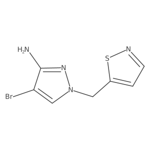 4-bromo-1-[(1,2-thiazol-5-yl)methyl]-1H-pyrazol-3-amine Structure