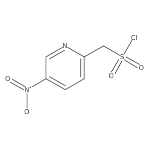 (5-Nitropyridin-2-yl)methanesulfonyl chloride结构式